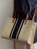 حقيبة يد من الخيش