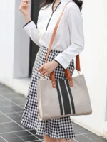 حقيبة يد من الخيش